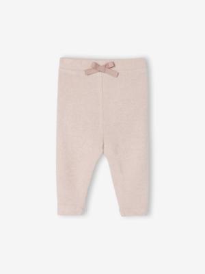 Tricot broek voor pasgeborenen zachtpaars