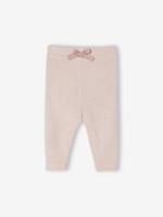 Tricot broek voor pasgeborenen zachtpaars