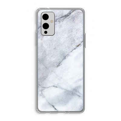 Witte marmer: OnePlus 9 Transparant Hoesje