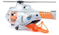 Siku SAR-transporthelikopter 1:50 metaal/kunststof zilver incl. brancard en speelgoedfiguur automatisch inschuifbare lier - thumbnail