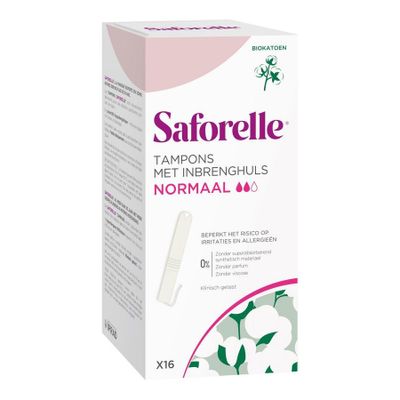 Saforelle Tampons Inbrenghuls Normaal 16