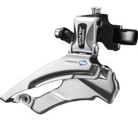 SHIMANO Voorderailleur 3 x 7/8-speed altus fd-m313 down swing/dual pull - met hoge klem - 42-48t (66-69°) - zwart/zilver