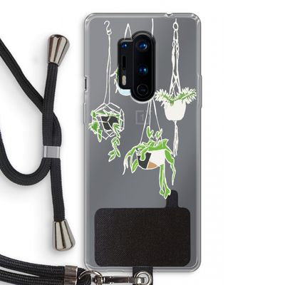 Hang In There: OnePlus 8 Pro Transparant Hoesje met koord