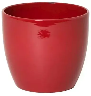 Floran bloempot boule 15,5x13,5 cm wijnrood