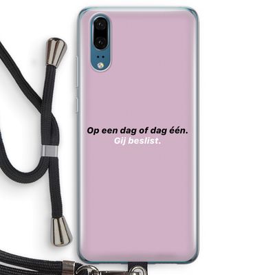gij beslist: Huawei P20 Transparant Hoesje met koord