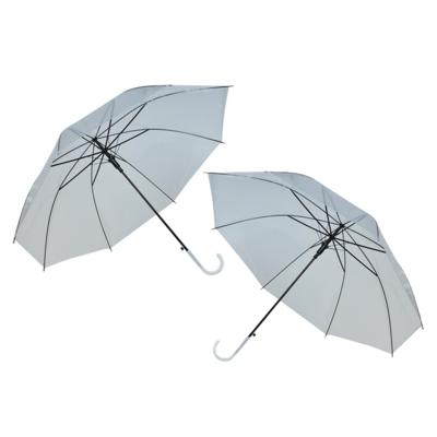 Malatec Paraplu - 2x - transparant - PVC/ijzer - D93 x H72 cm - opvouwbaar