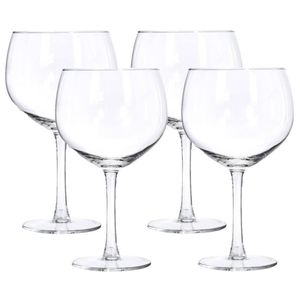 Excellent Houseware gin tonic glazen - Set van 4x stuks van 650 ml - Wijnglazen