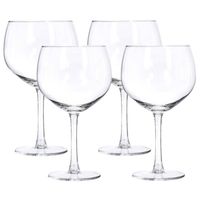 Excellent Houseware gin tonic glazen - Set van 4x stuks van 650 ml - Wijnglazen