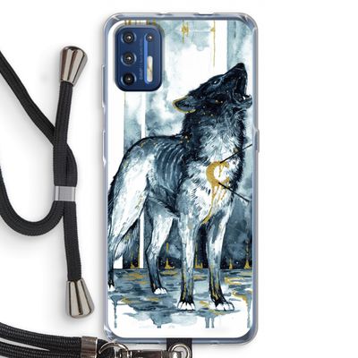 Bleeding Soul: Motorola Moto G9 Plus Transparant Hoesje met koord