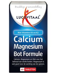 Calcium Magnesium Bot Formule 60 tabletten - Lucovitaal