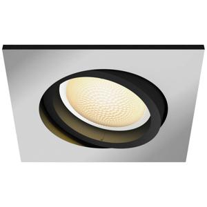 Philips Lighting Hue LED-inbouwlamp 871951433858600 Hue White Amb. Milliskin Einbauspot eckig aluminium 350lm Erweiterung GU10 5 W