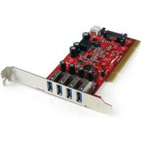 StarTech.com 4-poorts PCI SuperSpeed USB 3.0-adapterkaart met SATA-/SP4-voeding