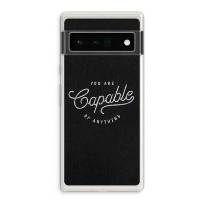 Capable: Google Pixel 6 Pro Transparant Hoesje