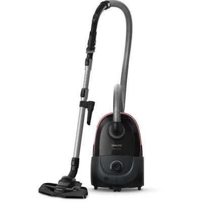 Busstofzuiger met zak - PHILIPS - XD5123/10 - 900 W - 4 L - Zwart