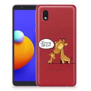 Samsung Galaxy A01 Core Telefoonhoesje met Naam Giraffe