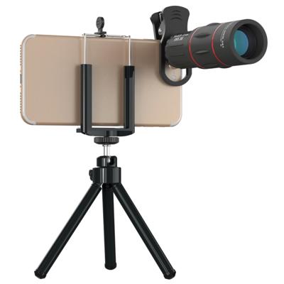 APEXEL APL-T18ZJ 3 in 1 universele 18 X Telephoto Lens + statief-Mount + GSM Clip voor iPhone Galaxy Huawei Xiaomi LG HTC en andere Smart Phones