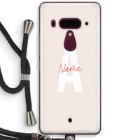 Strawberry Milkshake: HTC U12+ Transparant Hoesje met koord