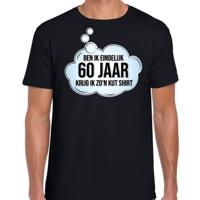 Ben ik eindelijk 60 jaar - verjaardag cadeau - t-shirt - zwart - voor heren