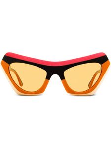 Marni Eyewear lunettes de soleil Devil's Pool à monture papillon - Orange