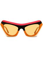 Marni Eyewear lunettes de soleil Devil's Pool à monture papillon - Orange