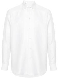 Brioni chemise à col italien - Blanc