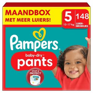 Pampers - Baby Dry Pants - Maat 5 - Maandbox - 148 stuks - 12/17KG
