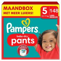Pampers - Baby Dry Pants - Maat 5 - Maandbox - 148 stuks - 12/17KG