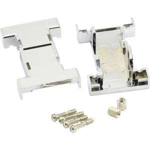 BKL Electronic D-sub adapterbehuizing Aantal polen: 25, 25 Kunststof, gemetalliseerd 180 ° Zilver 1 stuk(s)