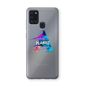 Abstract Spectrum: Samsung Galaxy A21s Transparant Hoesje