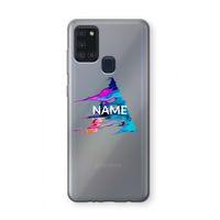 Abstract Spectrum: Samsung Galaxy A21s Transparant Hoesje