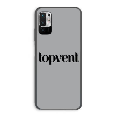 Topvent Grijs Zwart: Xiaomi Redmi Note 10 5G Transparant Hoesje