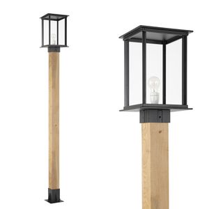 Tuinlamp Capital XXL WOOD Lantaarn buitenlamp zwart