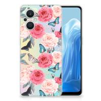 OPPO Reno8 Lite TPU Case Butterfly Roses