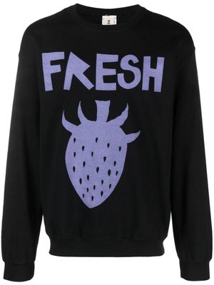 WESTFALL sweat en coton mélangé à imprimé graphique - Noir