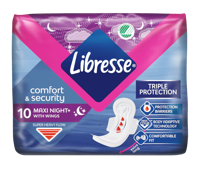 Libresse Comfort & Security Maxi Goodnight Maandverband