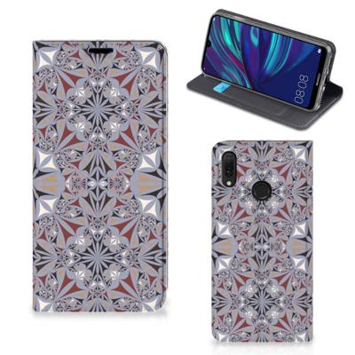 Huawei Y7 hoesje Y7 Pro (2019) | Standcase | Flower Tiles