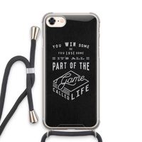 Life: iPhone 8 Transparant Hoesje met koord Life: iPhone 8 Transparant Hoesje met koord