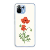 Red poppy: Xiaomi Mi 11 Lite Transparant Hoesje