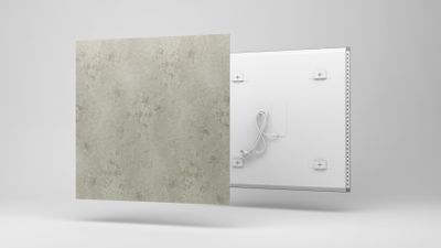 Ecosun CR300 keramisch infrarood paneel beton grijs 60x60cm 300W