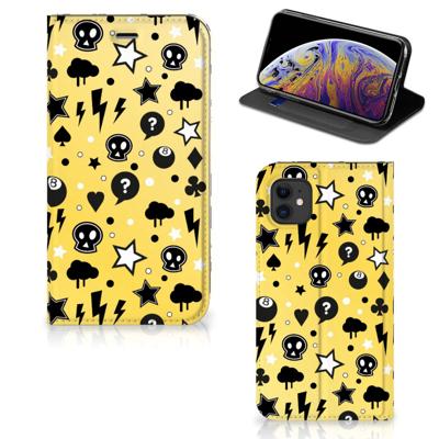 Mobiel BookCase Apple iPhone 11 Punk Geel Mobiel BookCase Apple iPhone 11 Punk Geel