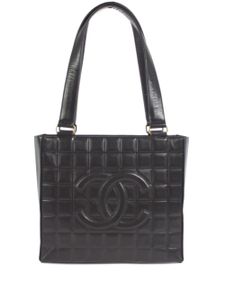 CHANEL Pre-Owned sac à main Choco Bar à logo CC (2002) - Noir