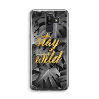 Stay wild: Samsung Galaxy J8 (2018) Transparant Hoesje
