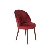 Dutchbone Barbara Eetkamerstoelen Rood - Set van 2