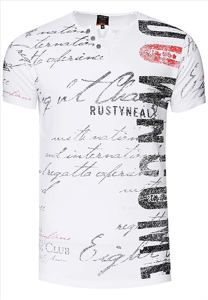 Rusty Neal - heren T-shirt wit - R-15271