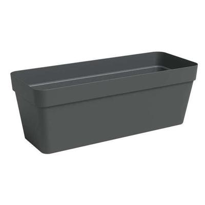 Plantenbak - Kunststof - Antraciet - Rechthoekig - L49,9 x D20 x H18,1cm - ARTEVASI