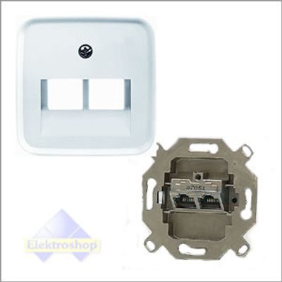 Busch-Jaeger Reflex SI RJ45 inbouwset cat.6 wit