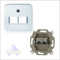 Busch-Jaeger Reflex SI RJ45 inbouwset cat.6 wit