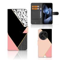 OnePlus 13 | Book Case | Zwart Roze Vormen