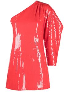 Zadig&Voltaire robe Roely ornée de sequins à une épaule - Rouge