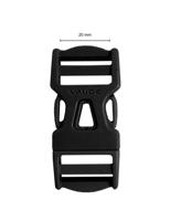Vaude Steckschnalle 20 mm Dual Adjust black 20 mm